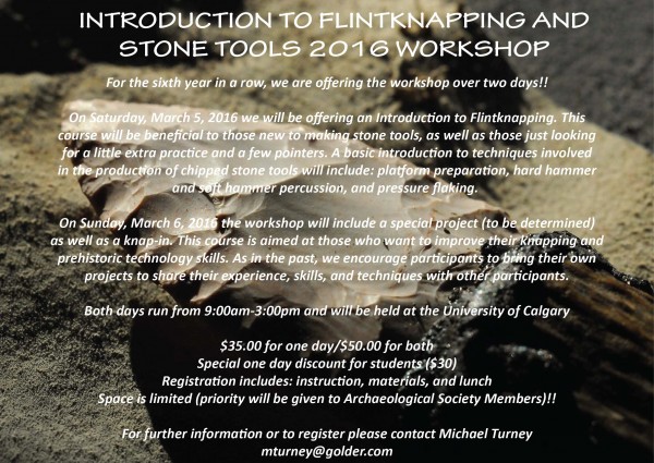 Introduction to Flintknapping and Stone Tools - Calgary